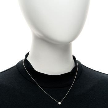 TIFFANY Platinum Diamond Soleste Pendant Necklace