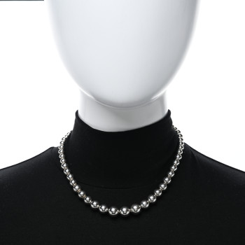 TIFFANY Sterling Silver HardWear Graduated Ball Necklace