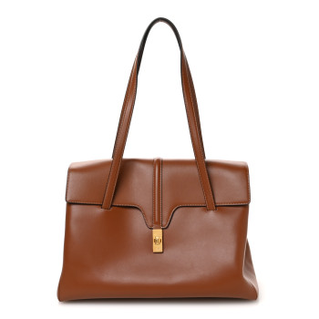 CELINE Calfskin Large Soft 16 Bag Tan