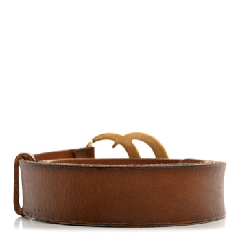 GUCCI Faded Calfskin Double G 40mm Belt 100 40 Cuir