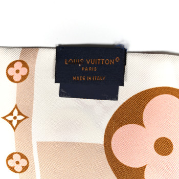 LOUIS VUITTON Silk LV Unlocked Bandeau Brown