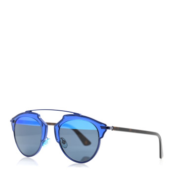 CHRISTIAN DIOR Mirrored So Real Sunglasses Blue