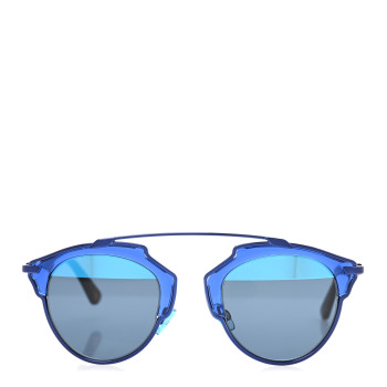 CHRISTIAN DIOR Mirrored So Real Sunglasses Blue
