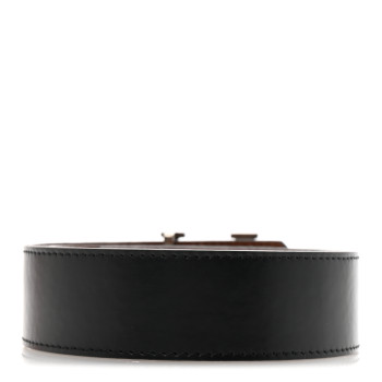 LOUIS VUITTON Calfskin 30mm LV Initiales Reversible Belt 95 38 Black Brown