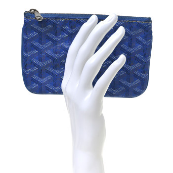 GOYARD Goyardine Mini Senat Pochette Sky Blue
