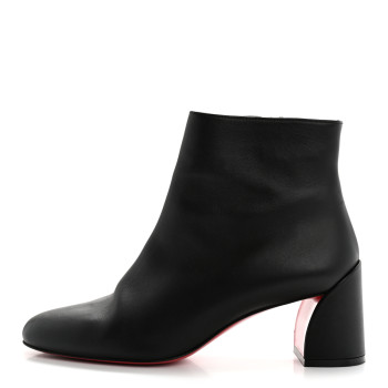 CHRISTIAN LOUBOUTIN Calfskin Turela 55 Ankle Boots 38 Black
