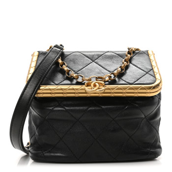 CHANEL Lambskin Quilted My Crush Bag Black