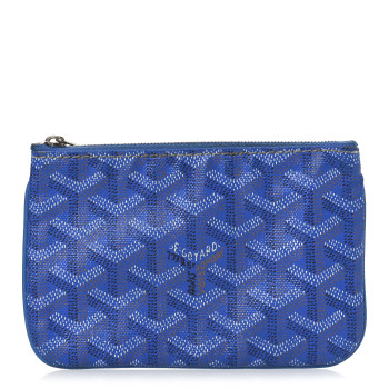 GOYARD Goyardine Mini Senat Pochette Sky Blue