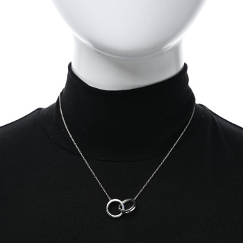 TIFFANY Sterling Silver 1837 Interlocking Circles Pendant Necklace