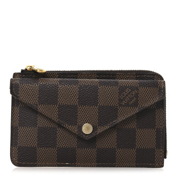 LOUIS VUITTON Damier Ebene Recto Verso Card Holder Rose Ballerine
