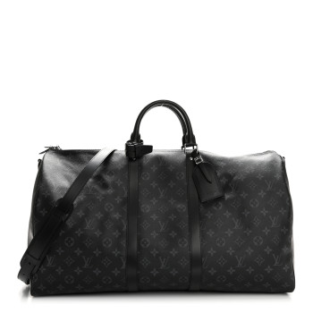 LOUIS VUITTON Monogram Eclipse Keepall Bandouliere 55