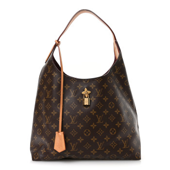 LOUIS VUITTON Monogram Flower Hobo Bordeaux