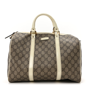 GUCCI GG Plus Monogram Medium Joy Boston Off White