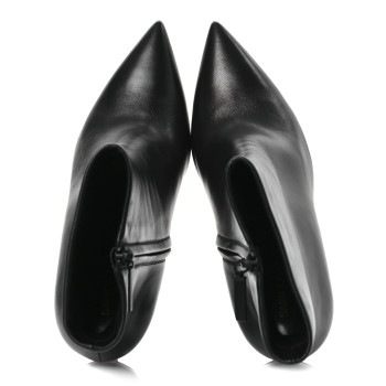 SAINT LAURENT Calfskin Opyum Ankle Boots 41 Black