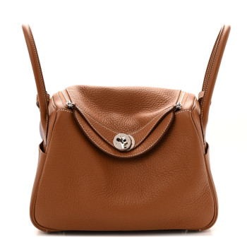 HERMES Taurillon Clemence Lindy 26 Gold