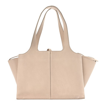 CELINE Baby Grained Calfskin Small Tri-Fold Bag Powder