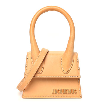 JACQUEMUS Calfskin Le Chiquito Light Brown