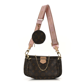 LOUIS VUITTON Monogram Multi Pochette Accessories Rose Clair