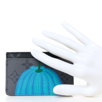 LOUIS VUITTON LV X YK Monogram Eclipse Reverse Pumpkin Card Holder