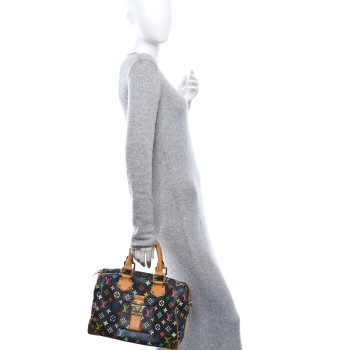 LOUIS VUITTON Monogram Multicolor Speedy 30 Black