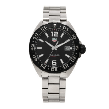 TAG HEUER Stainless Steel 41mm Formula 1 Quartz Watch Black WAZ1110