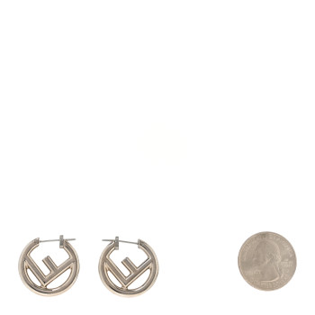 FENDI Metal F is Fendi Hoop Earrings Silver