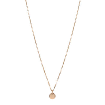TIFFANY 18K Rose Gold 8mm HardWear Ball Pendant Necklace