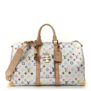 LOUIS VUITTON LV X TM Monogram Multicolor Keepall Bandouliere 45 White