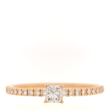 CARTIER 18K Yellow Gold Diamond Etincelle De Cartier Engagement Ring 50 5.25