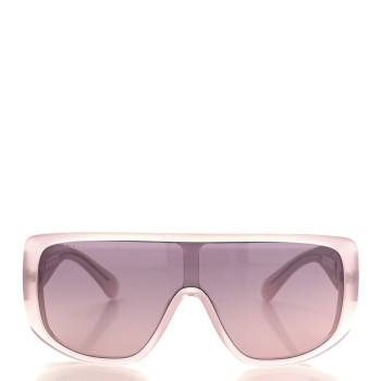 CHANEL Acetate Shield Sunglasses 5495 Light Pink