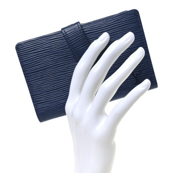 LOUIS VUITTON Epi French Purse Wallet Myrtille