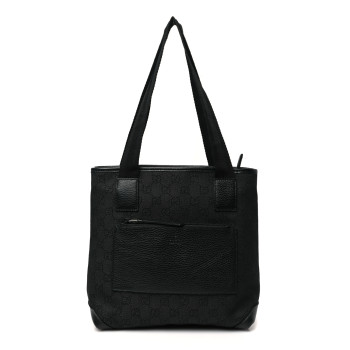 GUCCI Monogram Tote Bag Black