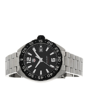 TAG HEUER Stainless Steel 41mm Formula 1 Quartz Watch Black WAZ1110