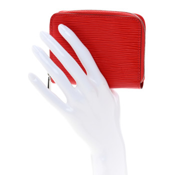 LOUIS VUITTON Epi Zippy Coin Purse Coquelicot