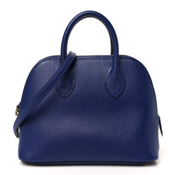 HERMES Chevre Mysore Mini 1923 Bolide Bleu Encre