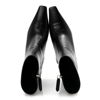 GUCCI Nappa Square G Ankle Boots 40.5 Black