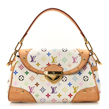 LOUIS VUITTON Monogram Multicolor Beverly MM White