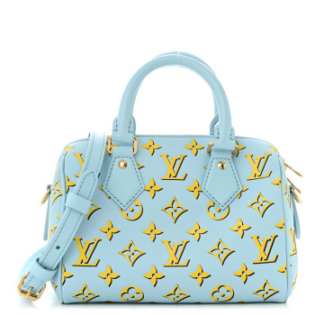 LOUIS VUITTON Empreinte Monogram Speedy Bandouliere 20 Baby Blue LOUIS VUITTON Empreinte Monogram Speedy Bandouliere 20 Baby Blue