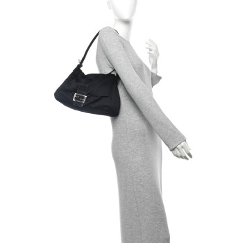 FENDI Neoprene Mama Baguette Black