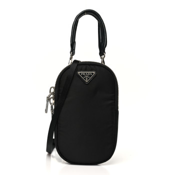 PRADA Tessuto Nylon Pocket Mini Bag Black