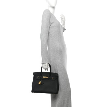 HERMES Togo Birkin 30 Black