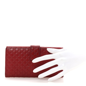 GUCCI Microguccissima Continental Flap Wallet Red