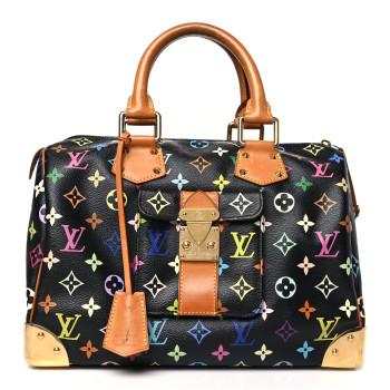 LOUIS VUITTON Monogram Multicolor Speedy 30 Black