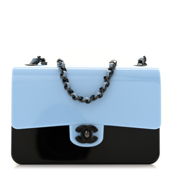 CHANEL Plexiglass Plexi Coco Bag Black Blue