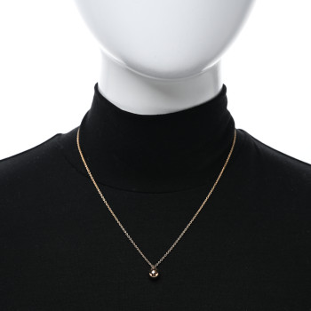 TIFFANY 18K Rose Gold 8mm HardWear Ball Pendant Necklace