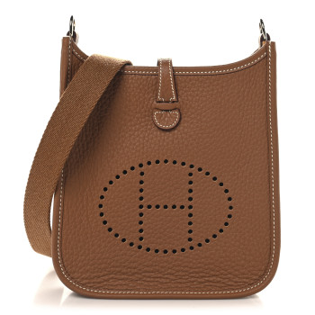 HERMES Taurillon Clemence Evelyne TPM Gold