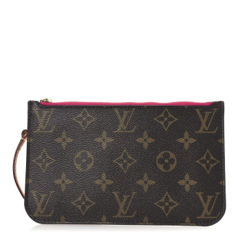 LOUIS VUITTON Monogram Neverfull PM Pochette Pivoine