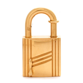 HERMES Gold Plated Cadena Lock