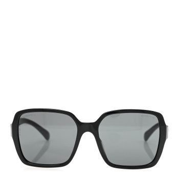 CHANEL Acetate Square Sunglasses 5408-A Black