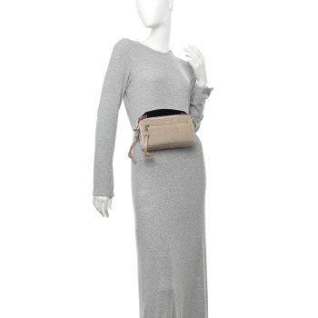 CHLOE Linen Woody Belt Bag Blush Beige